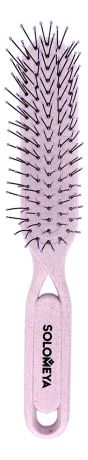 Расческа для распутывания сухих и влажных волос Detangler Bio Hairbrush Pastel Lilac