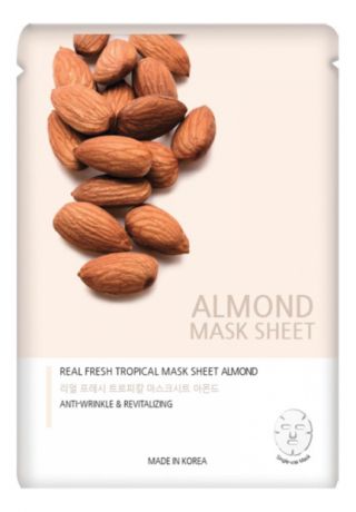 Тканевая маска с экстрактом миндаля Real Fresh Tropical Mask Pack Almond 25мл