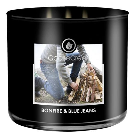 Ароматическая свеча Bonfire & Blue Jeans (Костер и синие джинсы): свеча 411г