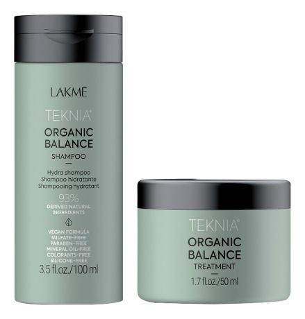 Набор для волос Teknia Organic Balance Travel Pack (шампунь 100мл + маска 50мл)