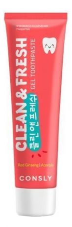 Гелевая зубная паста с экстрактом красного женьшеня и ацеролы Clean & Fresh Gel Toothpaste 105г