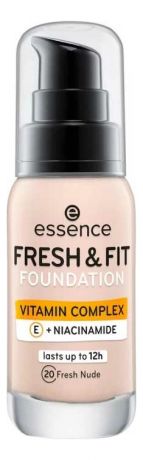 Тональная основа для лица Foundation Fresh & Fit Vitamin Complex 30мл: 20 Fresh Nude