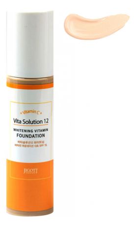 Тональный крем для лица Vita Solution 12 Whitening Vitamin Foundation 100мл: No 21