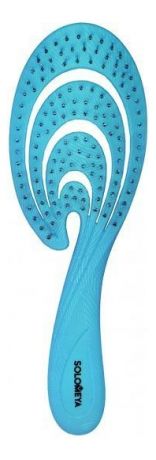 Массажная расческа для волос Flex Bio Hair Brush Blue Wave