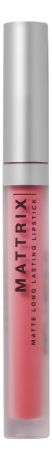 Жидкая матовая помада для губ Mattrix Matte Long Lipstick 3мл: 01 Нюд теплый розовый