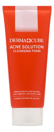 Пенка для проблемной кожи Derma Cube Acne Solution Cleaning Foam 180мл