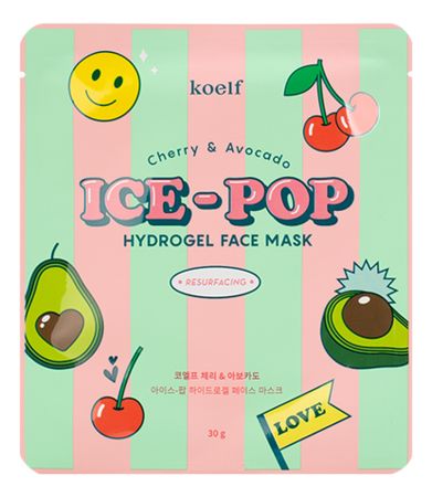 Гидрогелевая маска с экстрактом вишни и авокадо Cherry & Avocado Ice-Pop Hydrogel Face Mask 30г