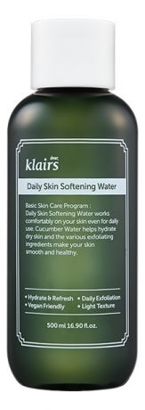 Отшелушивающий тоник для лица Daily Skin Softening Water: Тоник 500мл