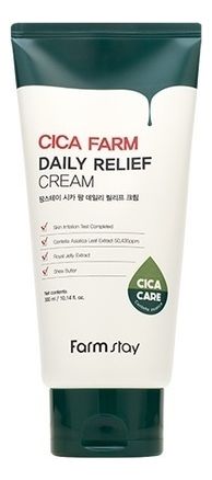 Успокаивающий крем с экстрактом центеллы азиатской Cica Farm Daily Relief Cream 300мл