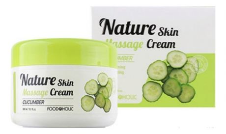 Массажный крем для лица и тела с экстрактом огурца Nature Skin Massage Cream Cucumber 300мл