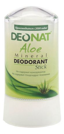 Дезодорант-кристалл с экстрактом алоэ вера Aloe Mineral Deodorant Stick: Дезодорант 60г