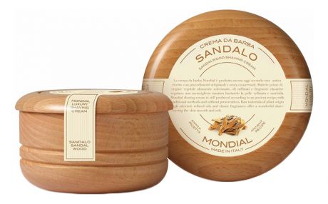 Крем для бритья с ароматом сандалового дерева Sandalo: Крем 140мл (деревянная чаша)