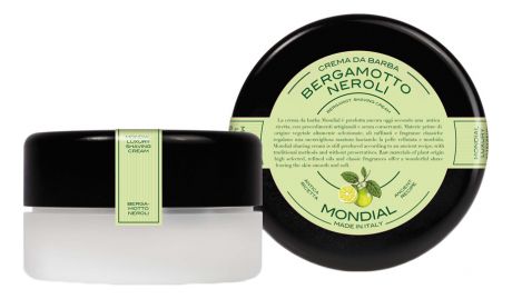 Крем для бритья с ароматом бергамота и нероли Bergamotto Neroli: Крем 150мл (пластиковая чаша)