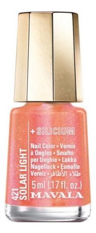 Лак для ногтей с кремнием Silicium Nail Color 5мл: 421 Solar Light