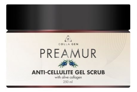 Скраб для тела с живым коллагеном Preamur Anti-Cellulite Gel Scrub 250мл