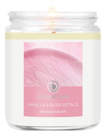 Ароматическая свеча Vanilla & Rose Petals (Ваниль и лепестки розы): свеча 198г