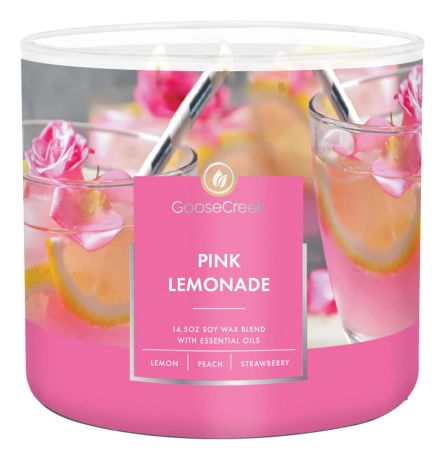 Ароматическая свеча Pink Lemonade (Розовый лимонад): свеча 198г