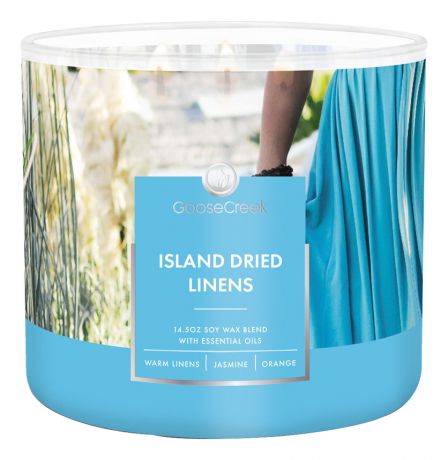 Ароматическая свеча Island Dried Linens (Остров сухого льна): свеча 411г
