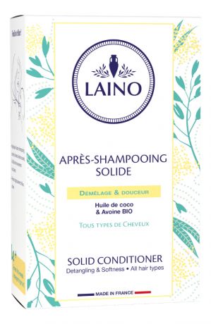Твердый кондиционер для волос Apres-Shampooing Solide 60г (овес, кокосовое масло)