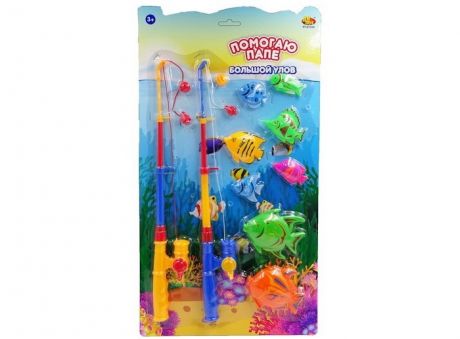 Игрушки для ванны ABtoys Рыбалка Большой улов с 2-мя удочками