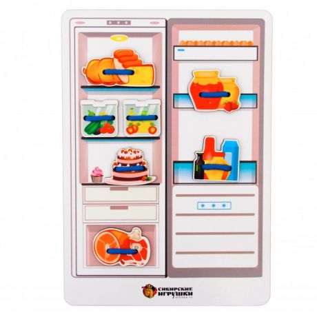 Деревянные игрушки Сибирские игрушки Шнуровка Холодильник