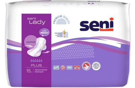 Гигиенические прокладки Seni Урологические прокладки Lady Plus 15 шт.