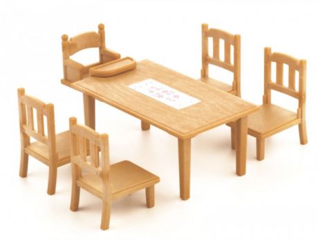 Кукольные домики и мебель Sylvanian Families Игровой набор Обеденный стол с 5 стульями