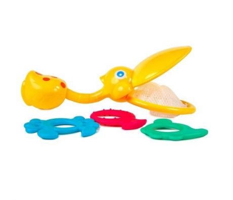 Игрушки для ванны ПОМА Набор игрушек Пеликан на охоте 4 шт.