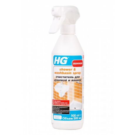 Бытовая химия HG Очиститель для душевой и ванной 0.5 л