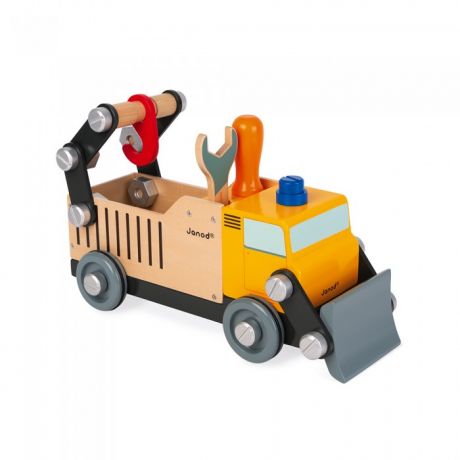Деревянные игрушки Janod Игрушка-конструктор Строительный автомобиль Brico'Kids