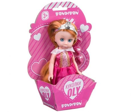 Куклы и одежда для кукол Bondibon Куколка Oly с аксессуарами 16,5 см ВВ4323