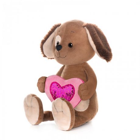 Мягкие игрушки Maxitoys Luxury Romantic Toys Club Романтичный Щенок с сердечком 20 см