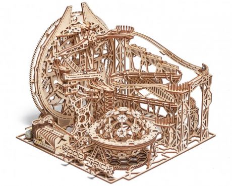 Сборные модели Wood Trick Механическая деревянная сборная модель Бегущий лабиринт Галактика Марбл