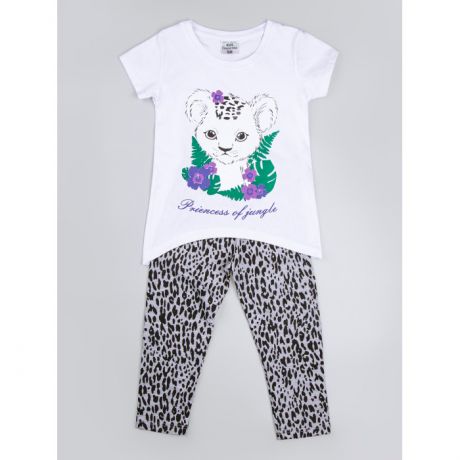 Комплекты детской одежды AmaroBaby Комплект лосины и футболка Leopard