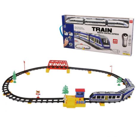 Железные дороги Наша Игрушка Игровой набор Железная дорога, ИК управление (49 деталей)