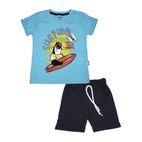 Комплекты детской одежды Mini World Комплект для мальчика (футболка, шорты) MW17037