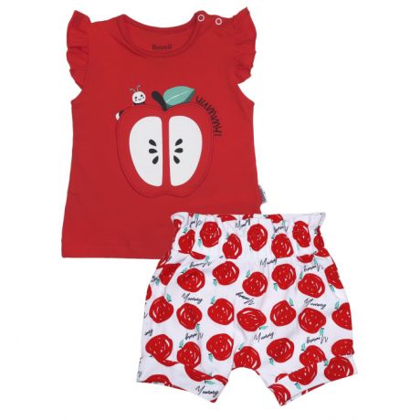 Комплекты детской одежды Mini World Комплект для девочки (футболка, шорты) MW16531