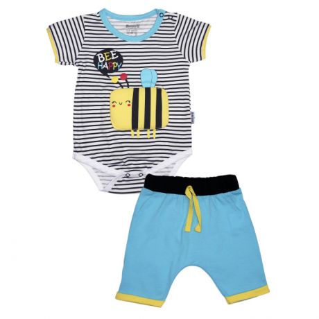 Комплекты детской одежды Mini World Комплект для мальчика (боди, шорты) MW16527