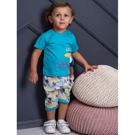 Комплекты детской одежды Mini World Комплект для мальчика (футболка, шорты) MW16515