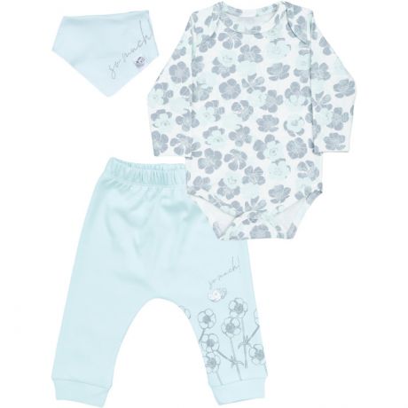 Комплекты детской одежды Mini World Комплект для девочки (боди, брюки, нагрудник) MW16137