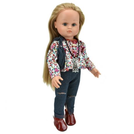 Куклы и одежда для кукол Lamagik S.L. Кукла Нэни блондинка в джинсах 33 см