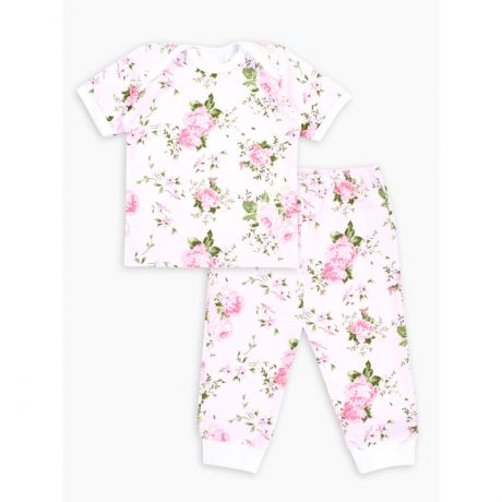 Домашняя одежда Веселый малыш Пижама для новорожденных Нежная роза