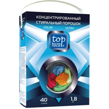 Бытовая химия Top House Концентрированный cтиральный порошок Color Ultra 1.8 кг