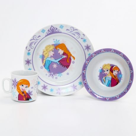 Посуда Disney Набор посуды Анна и Эльза (3 предмета)