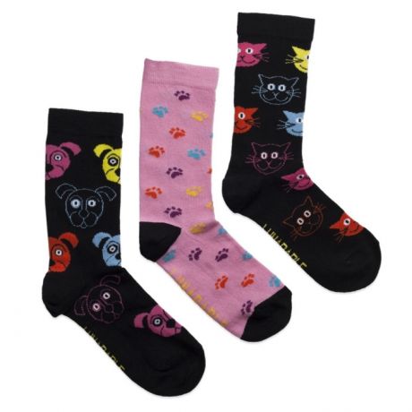 Колготки и чулки Lunarable Комплект женских носков с принтом 017 3 пары