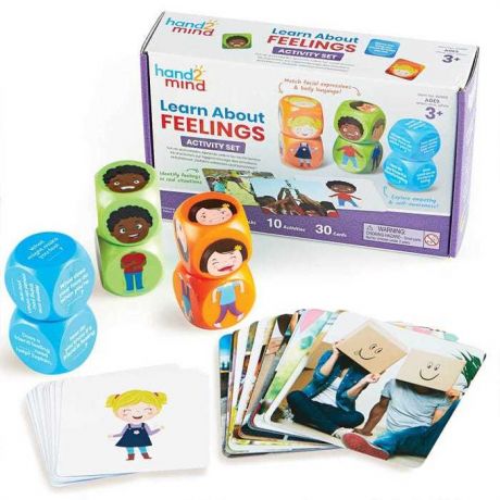 Игры для малышей Learning Resources Развивающая игра Наши чувства (кубики с карточками 36 элементов)