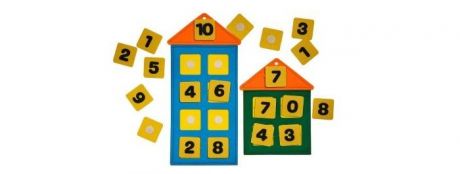Игры для малышей Смайл Декор Числовые домики из фетра