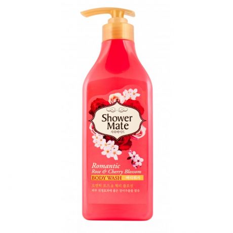 Косметика для мамы KeraSys Shower Mate Гель для душа Роза и вишневый цвет 550 г