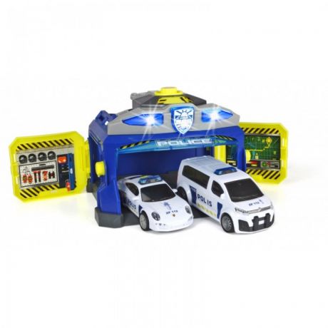 Игровые наборы Dickie Набор: полицейская станция и 2 машинки Porsche и Citroen