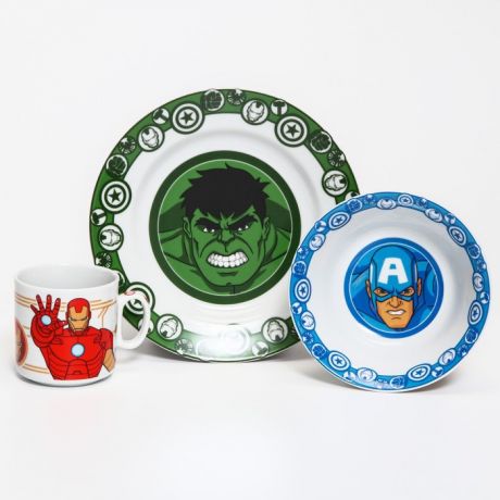 Посуда Marvel Набор посуды Мстители (3 предмета)